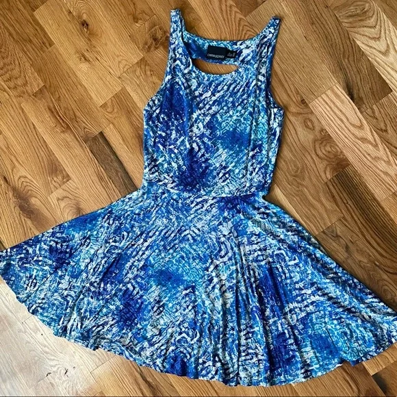 Cynthia Rowley Fit and Flare Open Back Dress